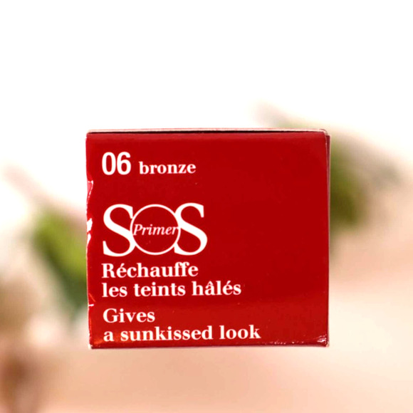 Clarins Glow Bundle SOS Bronze Primer + Red Shimmer Lip Perfector High Gloss NIB - Picture 7 of 8